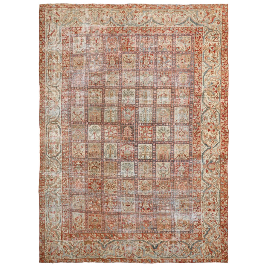 Vintage Area Rug 9'7 x 13'3 ft 