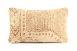 Cream Ethnic Anatolian Rectangle Vintage Pillow 504-10