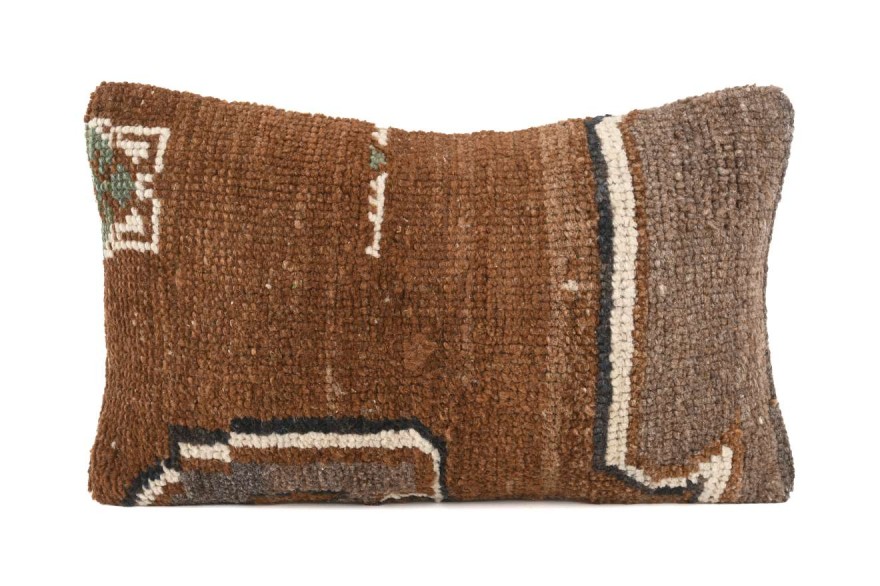 Brown Ethnic Anatolian Rectangle Vintage Pillow 504-39