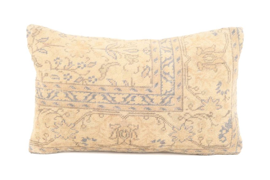 Cream Ethnic Anatolian Rectangle Vintage Pillow 504-45