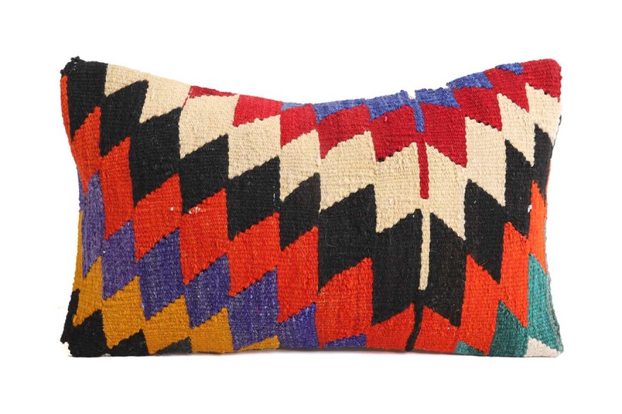 Colorful Ethnic Anatolian Square Killim Pillow 505-10