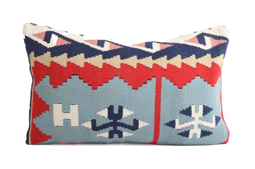 Colorful Ethnic Anatolian Square Killim Pillow 505-18