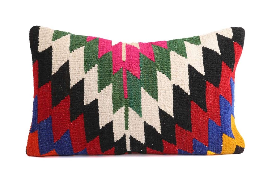 Colorful Ethnic Anatolian Square Killim Pillow 505-21