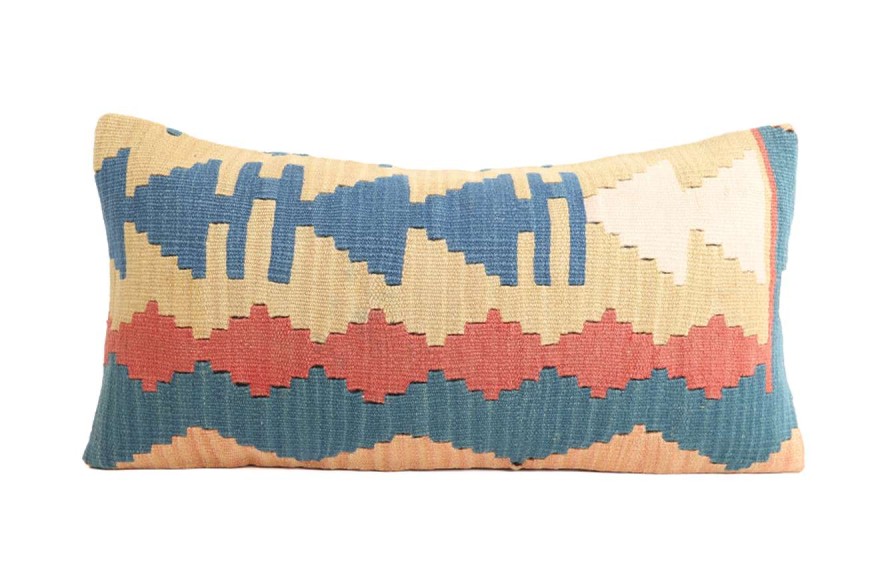 Colorful Ethnic Anatolian Square Killim Pillow 489-6