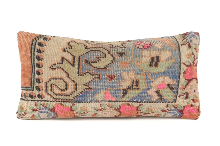 Colorful Ethnic Anatolian Rectangle Vintage Pillow 490-16