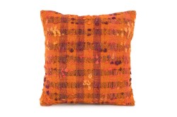 Orange Ethnic Anatolian Square Vintage Pillow 520-11