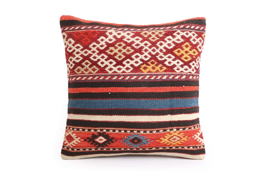 Colorful Ethnic Anatolian Square Killim Pillow 491-15