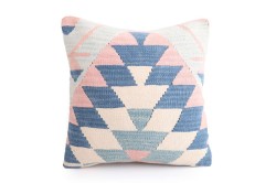 Colorful Ethnic Anatolian Square Killim Pillow 491-44