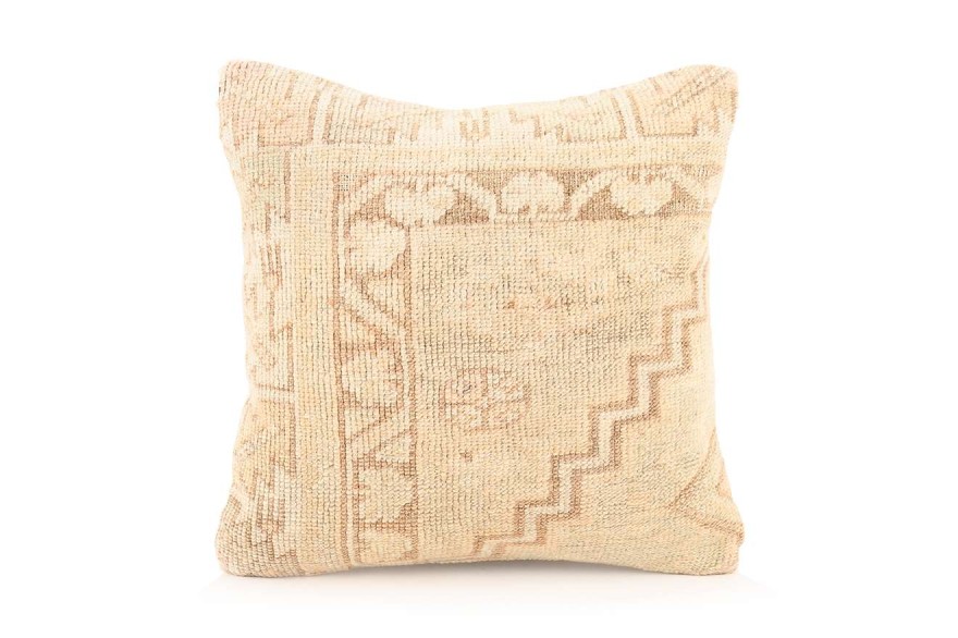 Cream, Bey  Ethnic Anatolian Square Vintage Pillow 494-18