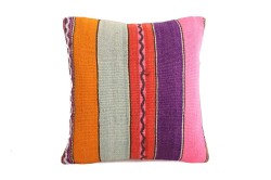 Colorful Ethnic Anatolian Square Killim Pillow 495-19