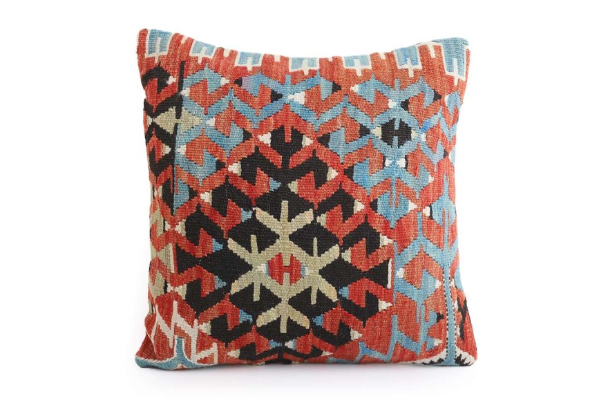 Colorful Ethnic Anatolian Square Killim Pillow 495-39