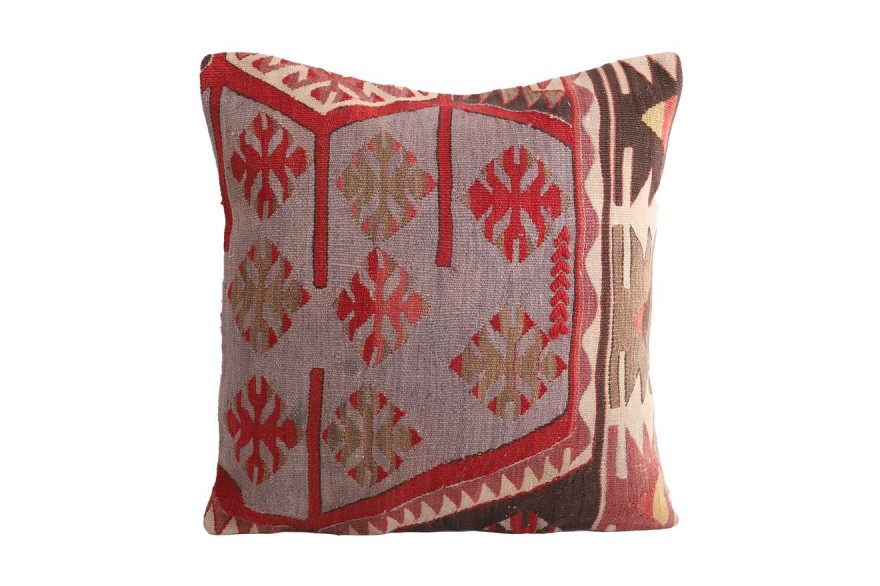 Colorful Ethnic Anatolian Square Killim Pillow 495-9