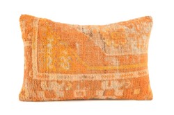 Orange Ethnic Anatolian Rectangle Vintage Pillow 509-13