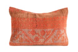 Orange Ethnic Anatolian Rectangle Vintage Pillow 509-35