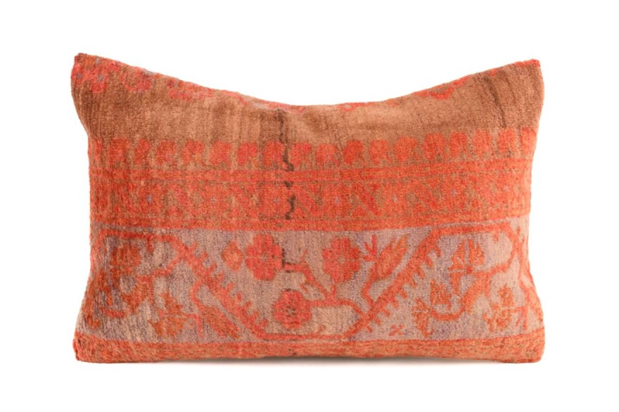 Orange Ethnic Anatolian Rectangle Vintage Pillow 509-35
