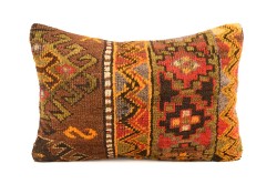 Colorful Ethnic Anatolian Rectangle Vintage Pillow 509-44