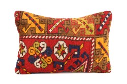 Colorful Ethnic Anatolian Rectangle Vintage Pillow 509-45