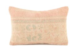 Cream Ethnic Anatolian Rectangle Vintage Pillow 509-47