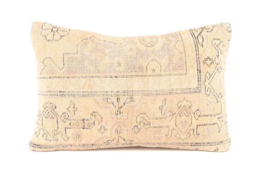 Cream Ethnic Anatolian Rectangle Vintage Pillow 509-48