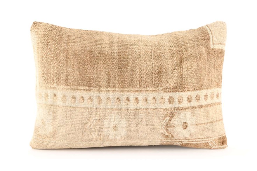 Cream, Beige Ethnic Anatolian Rectangle Vintage Pillow 509-9