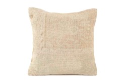 Cream Ethnic Anatolian Square Vintage Pillow 485-27
