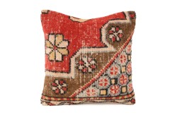 Colorful Ethnic Anatolian Square Vintage Pillow 485-35