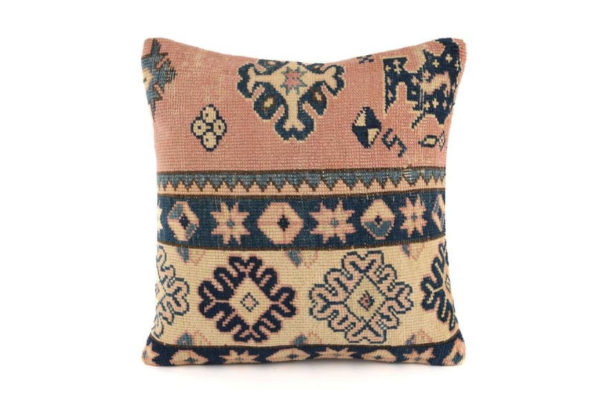 Colorful Ethnic Anatolian Square Killim Pillow 485-5