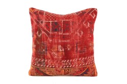 Red Ethnic Anatolian Square Vintage Pillow 515-32