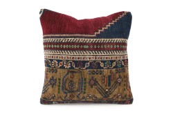 Colorful Ethnic Anatolian Square Vintage Pillow 515-37