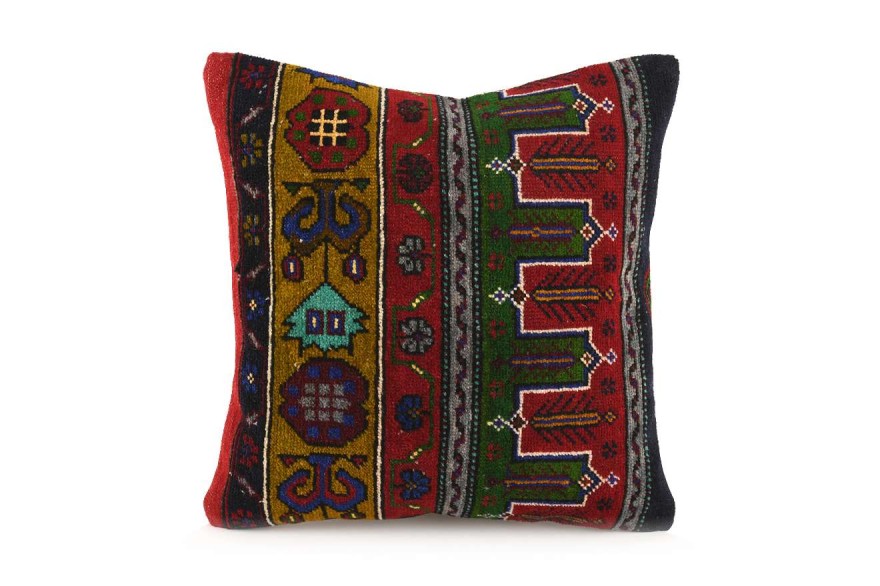 Colorful Ethnic Anatolian Square Vintage Pillow 515-40